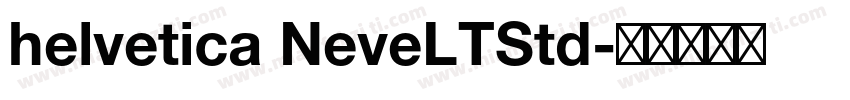 helvetica NeveLTStd字体转换